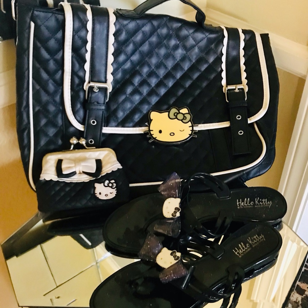 Hello Kitty Set-backpack, slipper the wallet is not available  reduced sale 2026